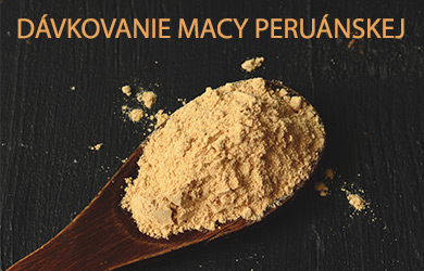 Správne dávkovanie Macy peruánskej / Žeruchy peruánskej